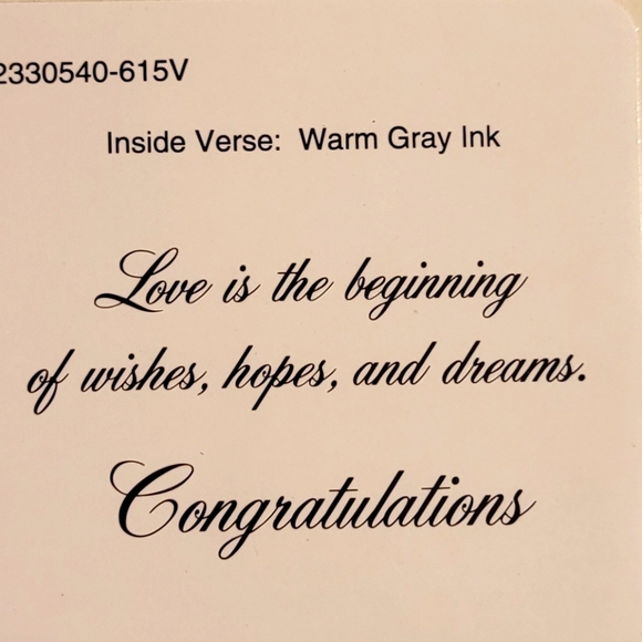 JUST MARRIED GREETING CARD - Picture 3 of 3